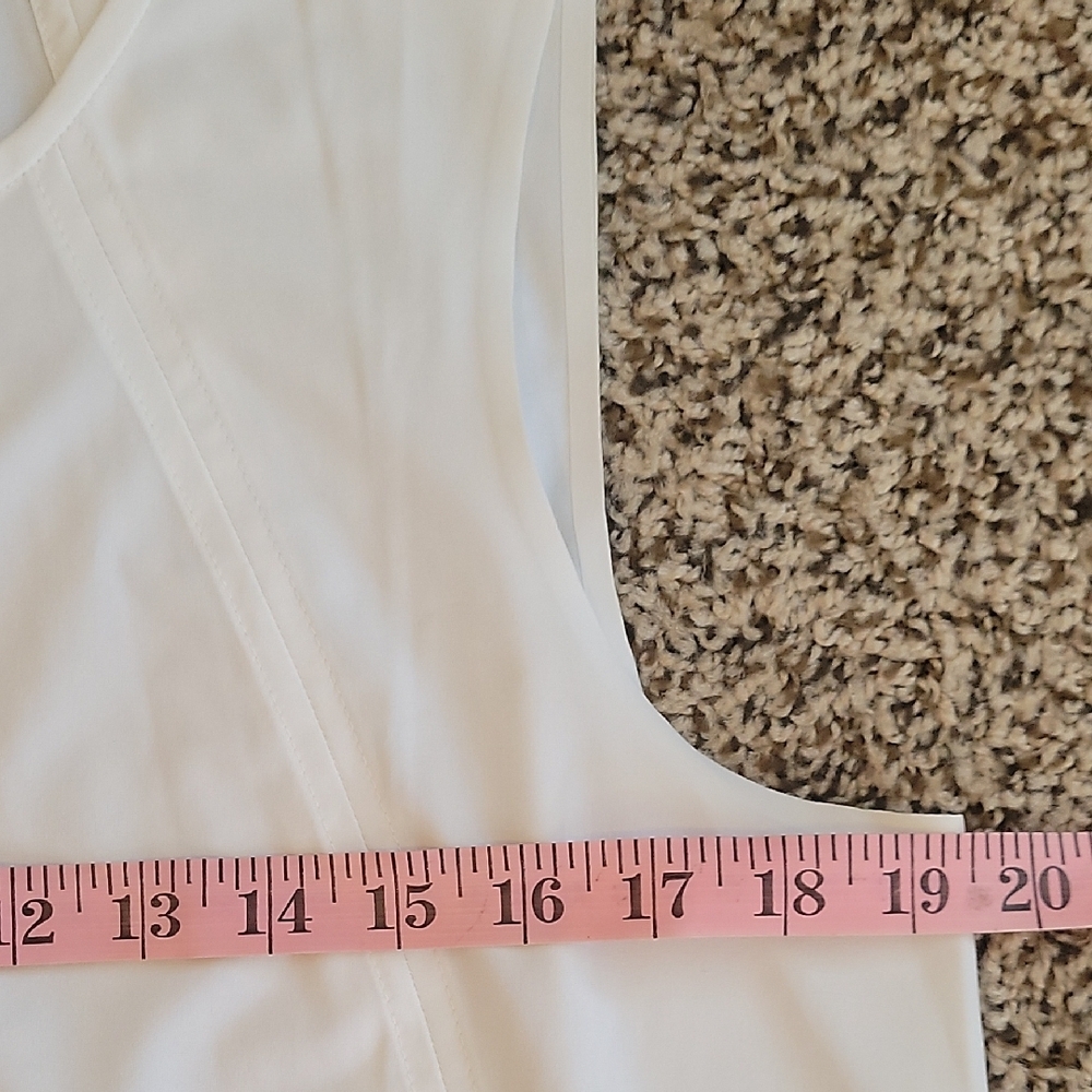 Athleta White Sleeveless Tank Top - Picture 4 of 7